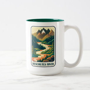 Deschutes River Oregon Colors Zweifarbige Tasse