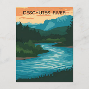 Deschutes River Oregon Postkarte