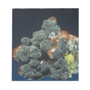 Descloizite auf Calcite Notizblock