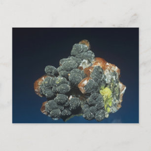 Descloizite auf Calcite Postkarte