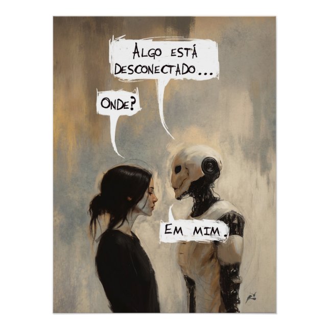 Desconectado (com frase) poster (Vorderseite)