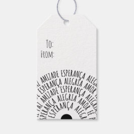 Desejos de Natal - Amor Fé Esperança Geschenkanhänger