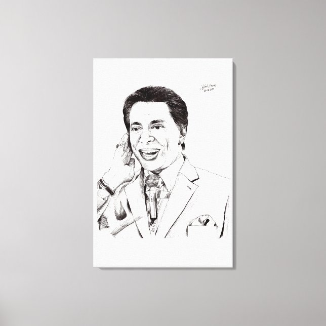 Desenho do Silvio Santos Leinwanddruck (Vorderseite)