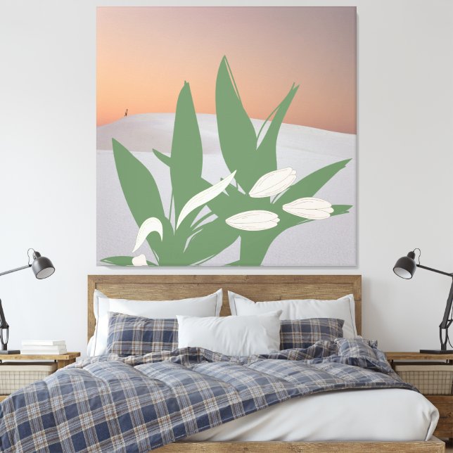 Desert Bloom Leinwanddruck (Insitu (Schlafzimmer))