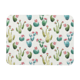 Desert Bloom Step Rosa Muster Magnet