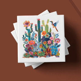 Desert Blooms Floral Symphony Fliese