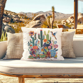 Desert Blooms Floral Symphony Kissen