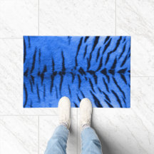 Desert Blue Tiger Skin Print