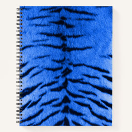 Desert Blue Tiger Skin Print Notizbuch