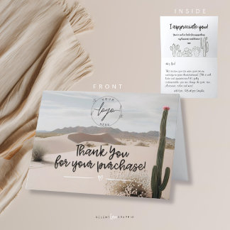 Desert | Boho | ästhetisch | Cactus Dankeskarte