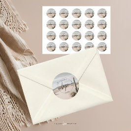 Desert | Boho | ästhetisch | Cactus Runder Aufkleber