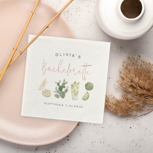 Desert Boho Personalisiert Junggeselinnen-Abschied Serviette