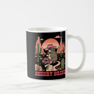 Desert Bride Cactus Landscape Sunset Hat Rose Kaffeetasse