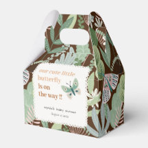 Desert Brown Retro Butterfly Garden Baby Dusche