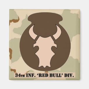 Desert Bull DCU-Look Emblem 2x2 Magnet mit Camoufl