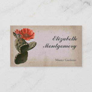 Desert Cactus Blume Beruflich Business Cards Visitenkarte