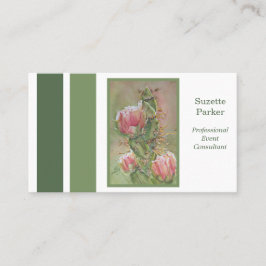 Desert Cactus Blume Event Planner Visitenkarte