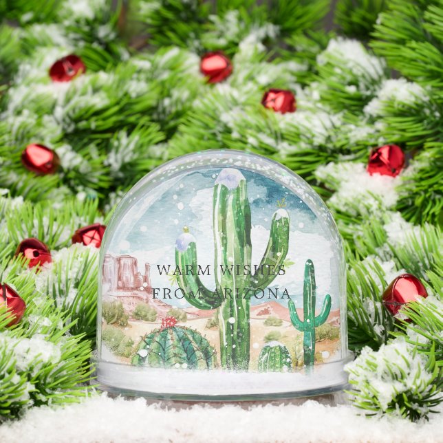 Desert Cactus Christmas | Warme Wünsche Schneekugeln (Weihnachten)