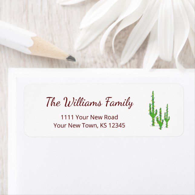 Desert Cactus Cinco de Mayo Rücksendeadresse (Insitu)