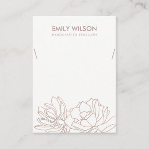 DESERT CACTUS ERFOLGREICH BLUSH NECKLACE DISPLAY VISITENKARTE