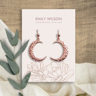 DESERT CACTUS ERFOLGREICH BLUSH PINK EARRING DISPL VISITENKARTE