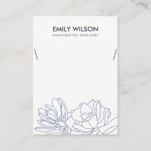 DESERT CACTUS ERFOLGREICHE INK BLUE NECKLACE DISPL VISITENKARTE