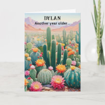 Desert Cactus Funny Personalisiert Geburtstag