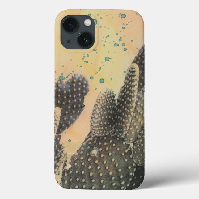 Desert Cactus | Grüner Spritzer Case-Mate iPhone Hülle (Rückseite)