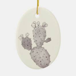 Desert Cactus Keramik Ornament