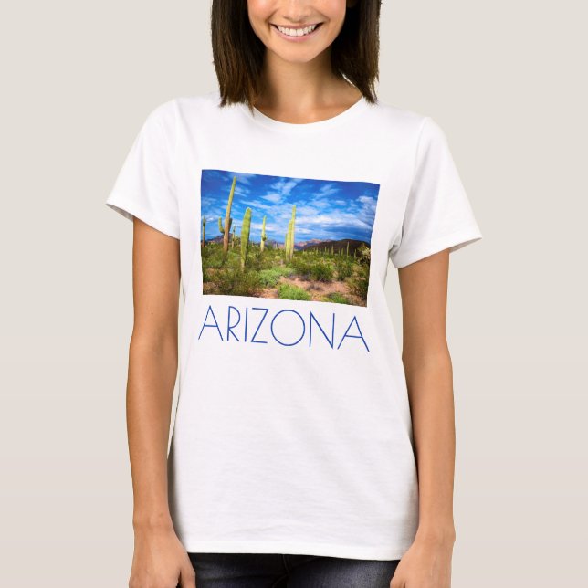 Desert cactus landscape, Arizona T-Shirt (Vorderseite)