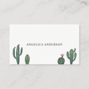 Desert Cactus Pflanze Business Card Visitenkarte