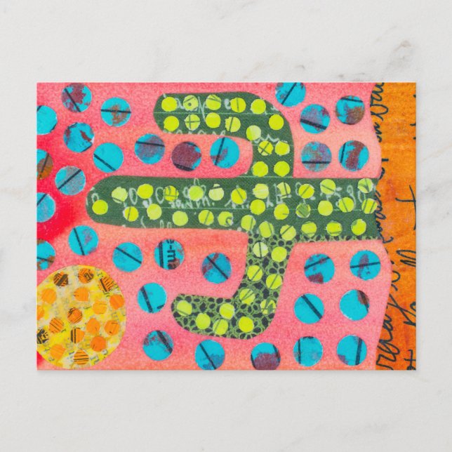 Desert Cactus Postkarte (Vorderseite)