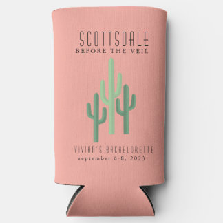 Desert Cactus Scottsdale Bachelorette Can Cooler Selters Dosenkühler