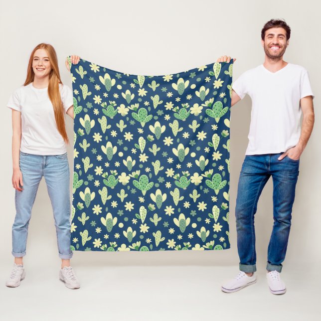 Desert Cactus & Succulent Pattern Fleecedecke (Beispiel)