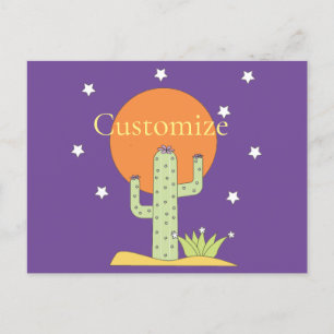 Desert Cactus Sun Thunder_Cove Feiertagspostkarte