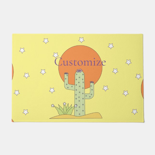 Desert Cactus Sun Thunder_Cove Fußmatte (Vorderseite)