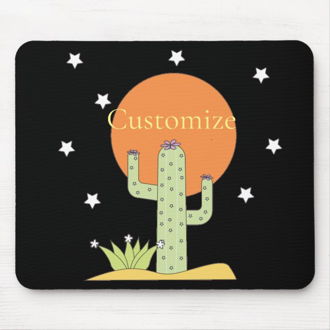 Desert Cactus Sun Thunder_Cove Mousepad (Vorne)