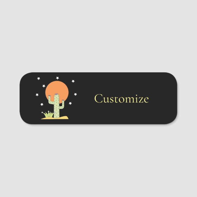 Desert Cactus Sun Thunder_Cove Namensschild (Vorderseite)