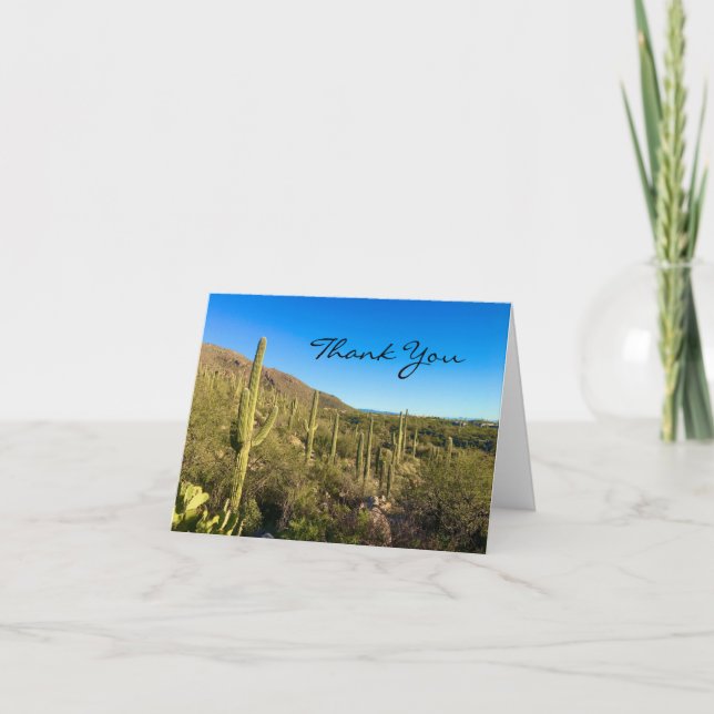 Desert Cactus Thank You Card Dankeskarte (Vorderseite)