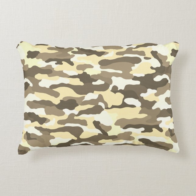Desert Camouflage Dekokissen (Vorderseite)