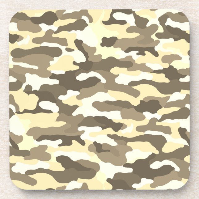 Desert Camouflage Getränkeuntersetzer (Vorderseite)