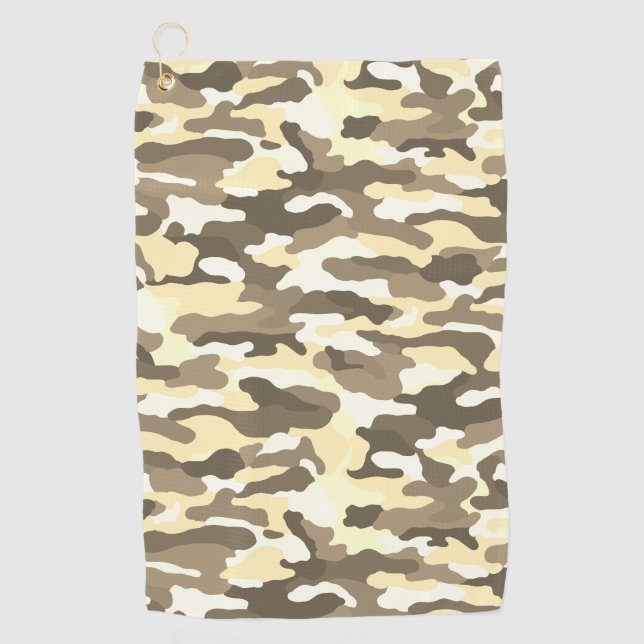 Desert Camouflage Golfhandtuch (Vorderseite)