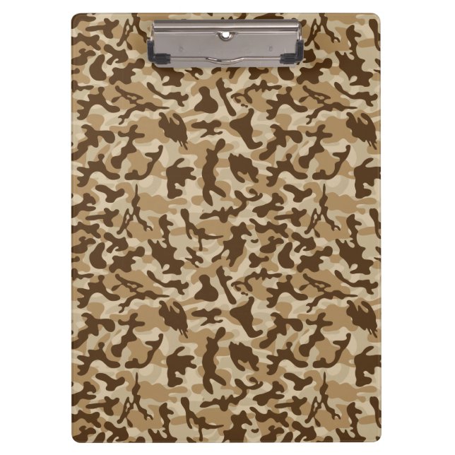 Desert Camouflage Klemmbrett (Vorderseite)