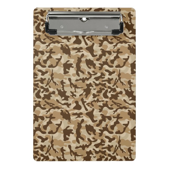 Desert Camouflage Mini Klemmbrett (Vorderseite)