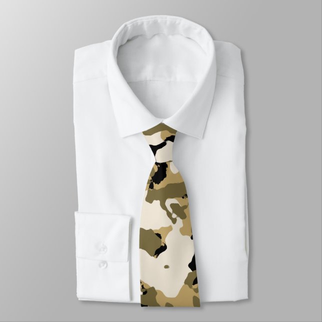 Desert Camouflage Necktie Krawatte (Gebunden)