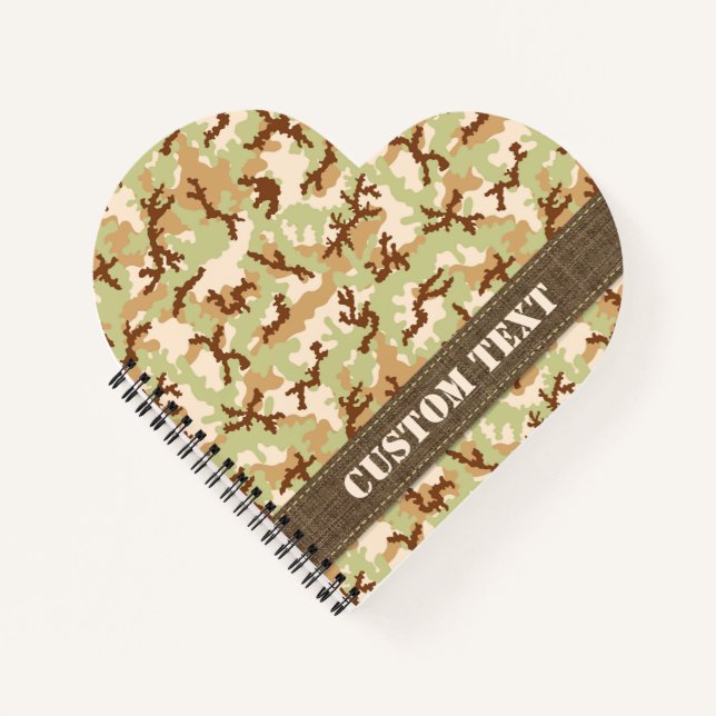 Desert Camouflage Notizbuch (Vorderseite)