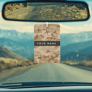 Desert Camouflage Pattern, Ihr Name, Personalisier Autolufterfrischer