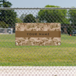 Desert Camouflage Pattern, Ihr Name, Personalisier Banner