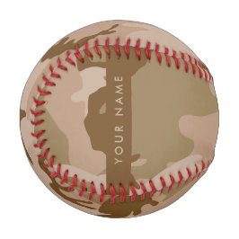 Desert Camouflage Pattern, Ihr Name, Personalisier Baseball