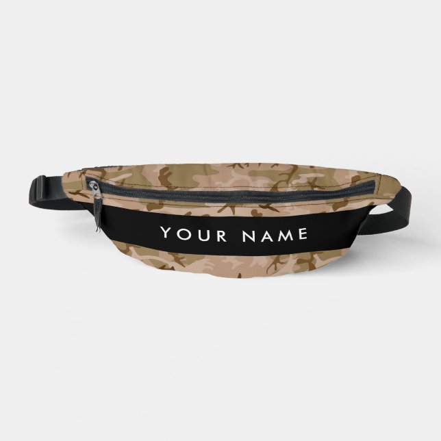Desert Camouflage Pattern, Ihr Name, Personalisier Bauchtasche (Vorderseite)